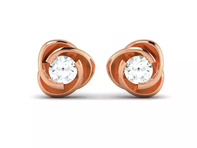 Women studs earrings 3dm render detail