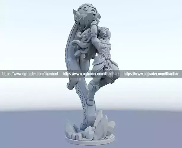 illaoi 3D Print Model from League of Legends 3D print model