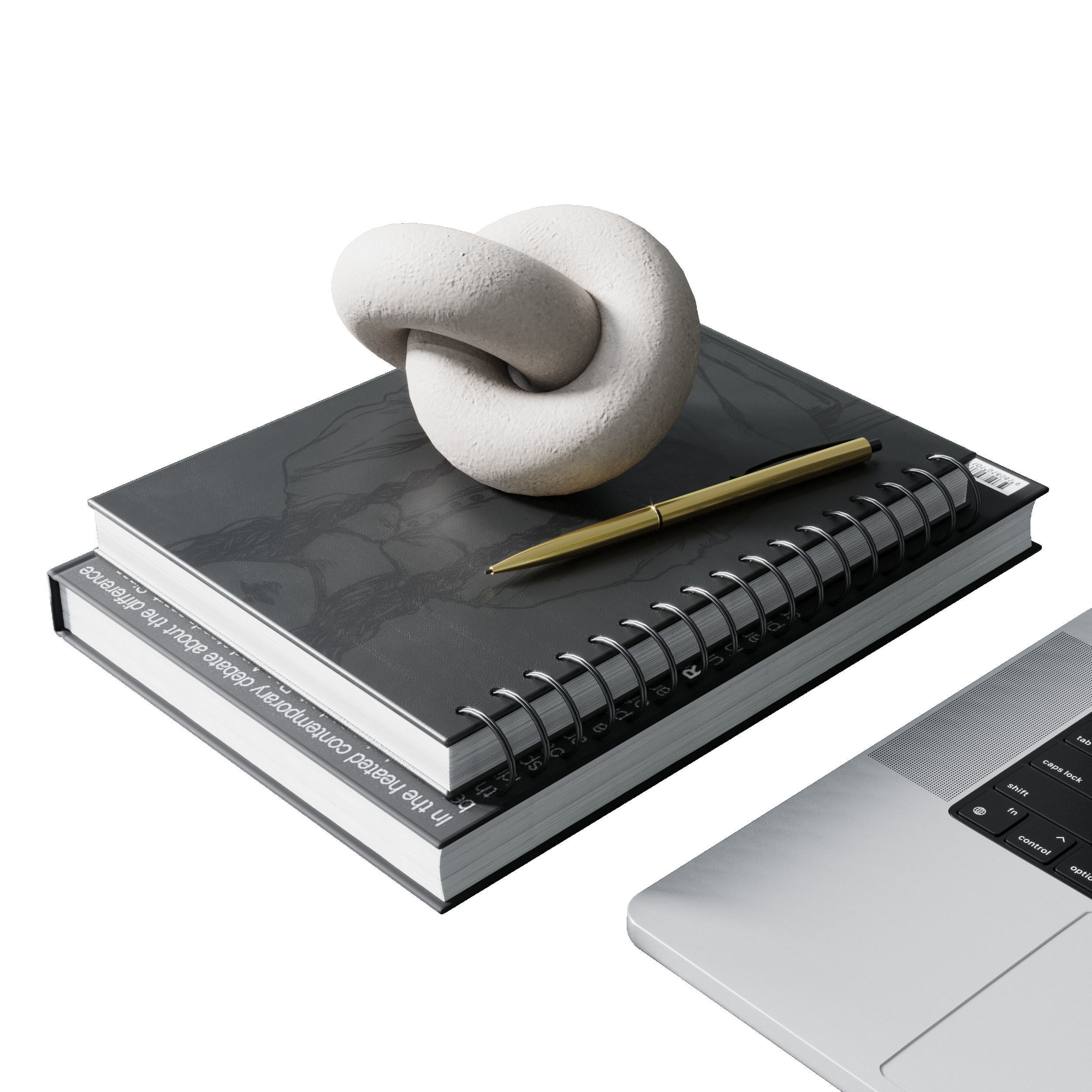 decorative set 001 Low-poly 3D model_2