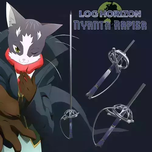 Log Horizon Nyanta Rapier