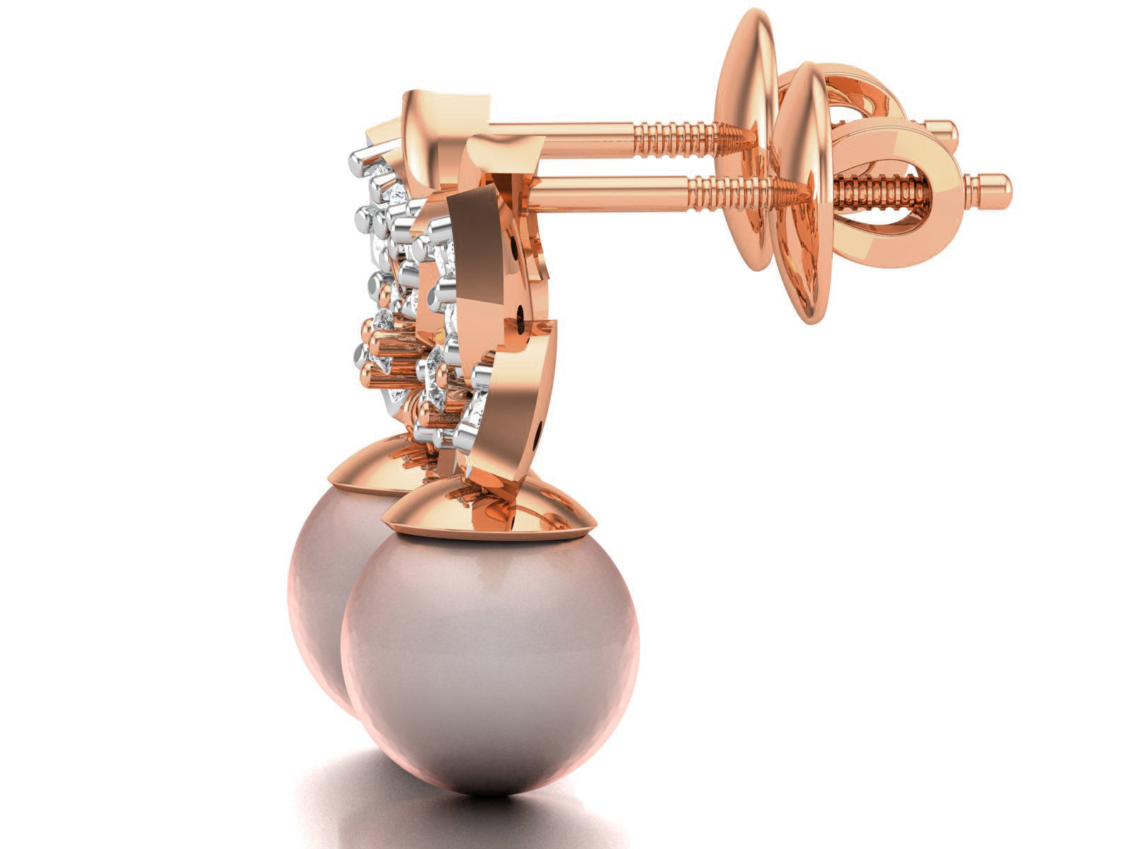 Women drop earrings 3dm render detail 3D print model_4