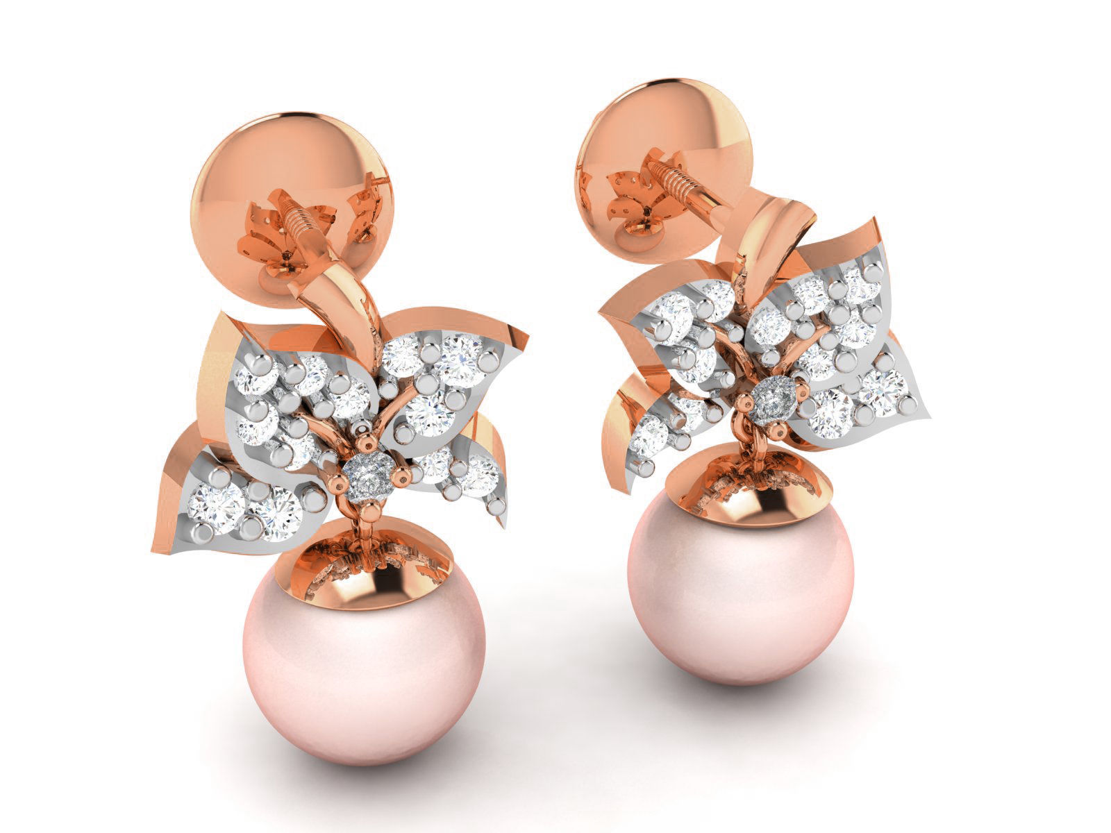 Women drop earrings 3dm render detail 3D print model_2