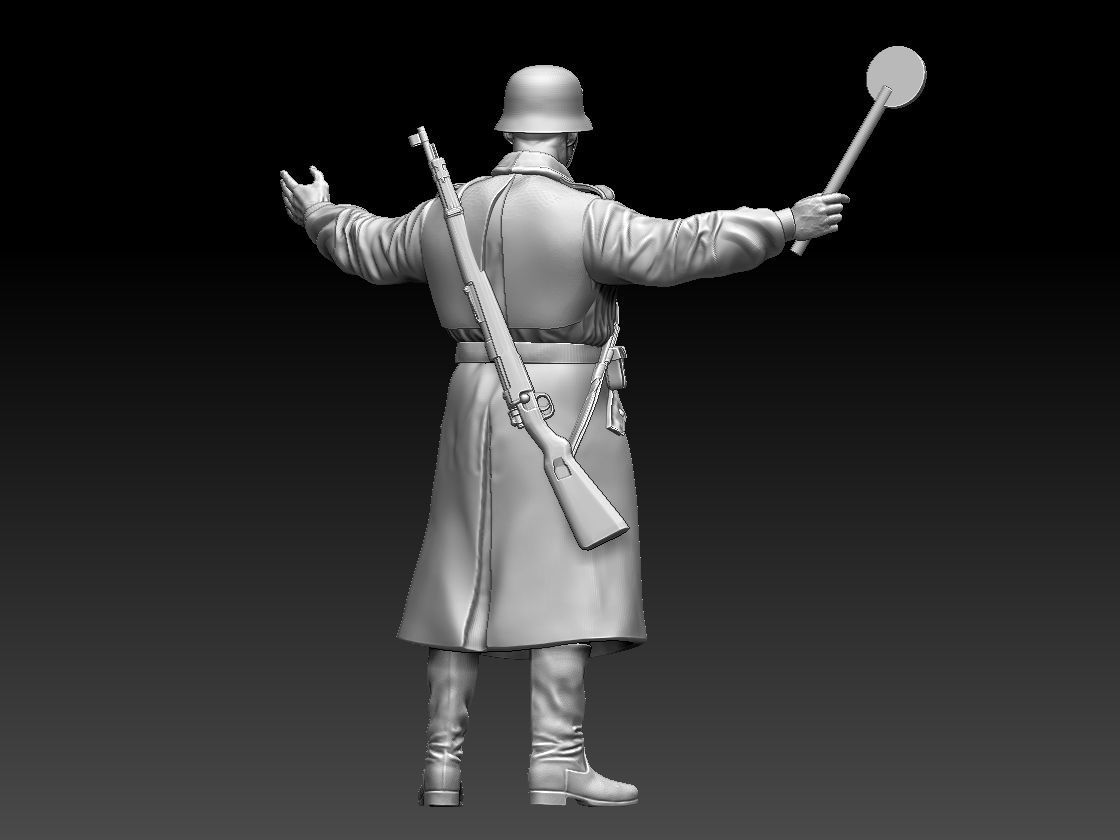 Feldgendarmerie German soldiers 3D print model_75