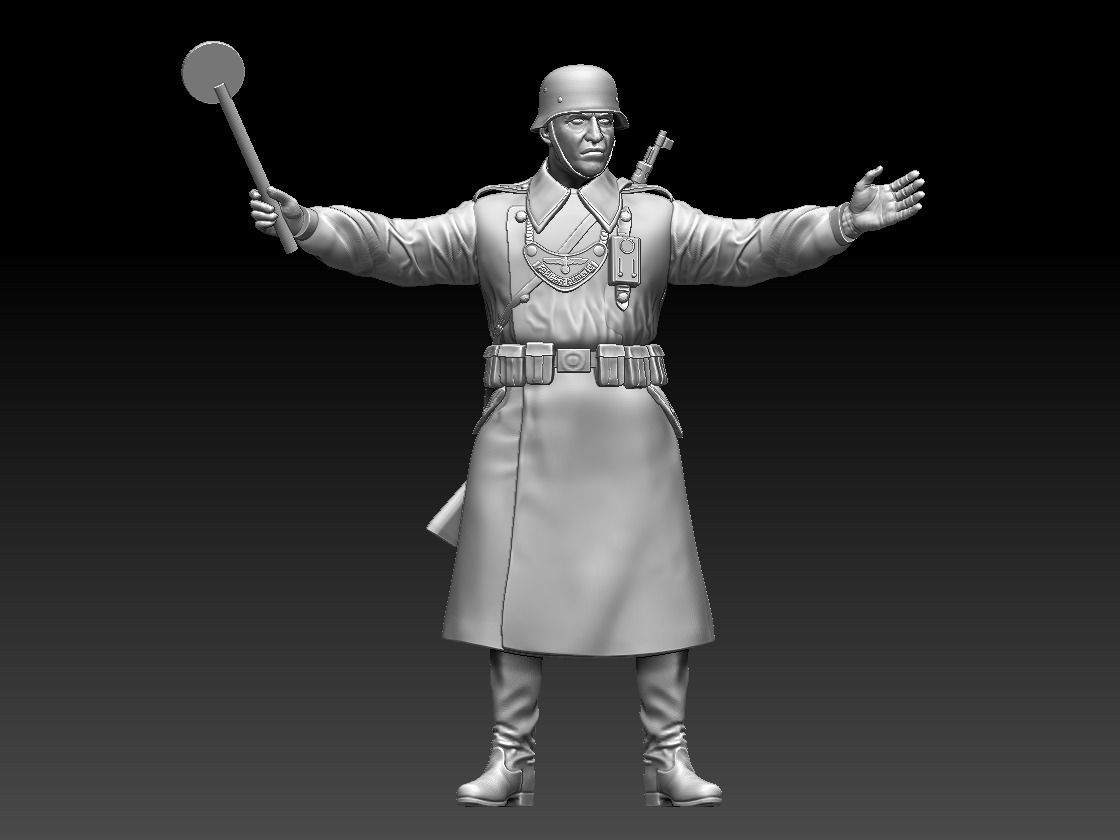 Feldgendarmerie German soldiers 3D print model_70