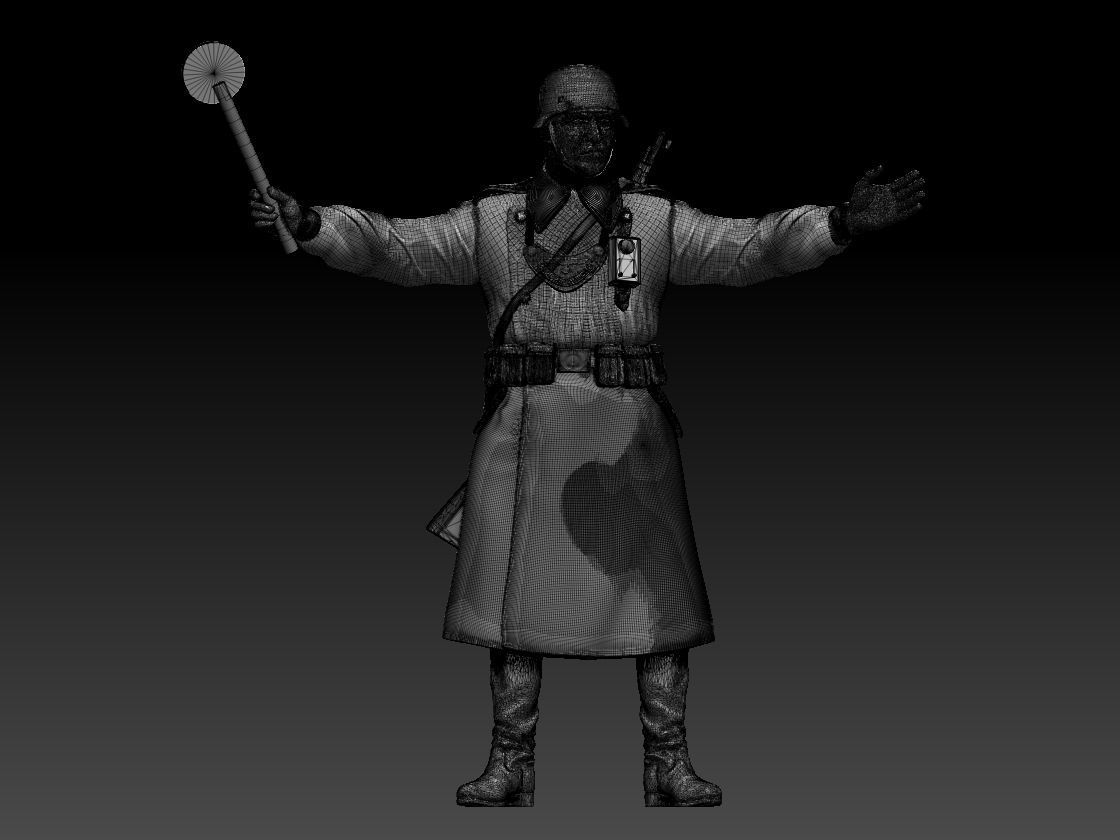 Feldgendarmerie German soldiers 3D print model_43