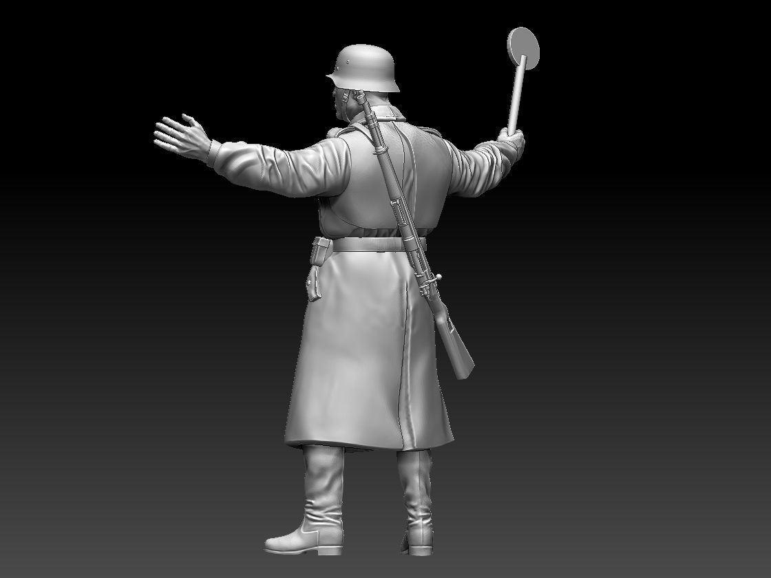 Feldgendarmerie German soldiers 3D print model_28