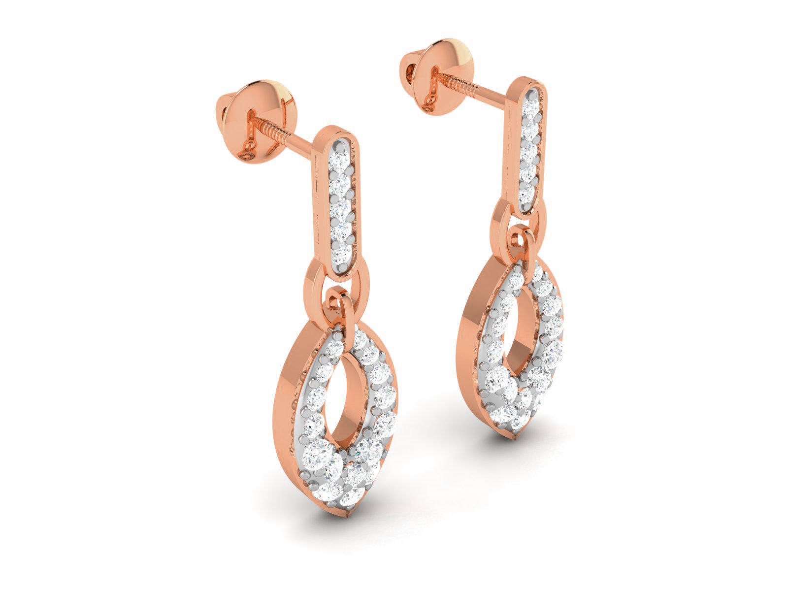 Women drop earrings 3dm render detail 3D print model_1