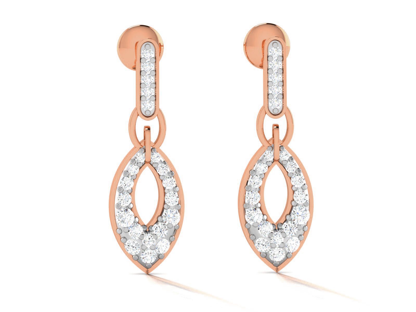 Women drop earrings 3dm render detail 3D print model_2