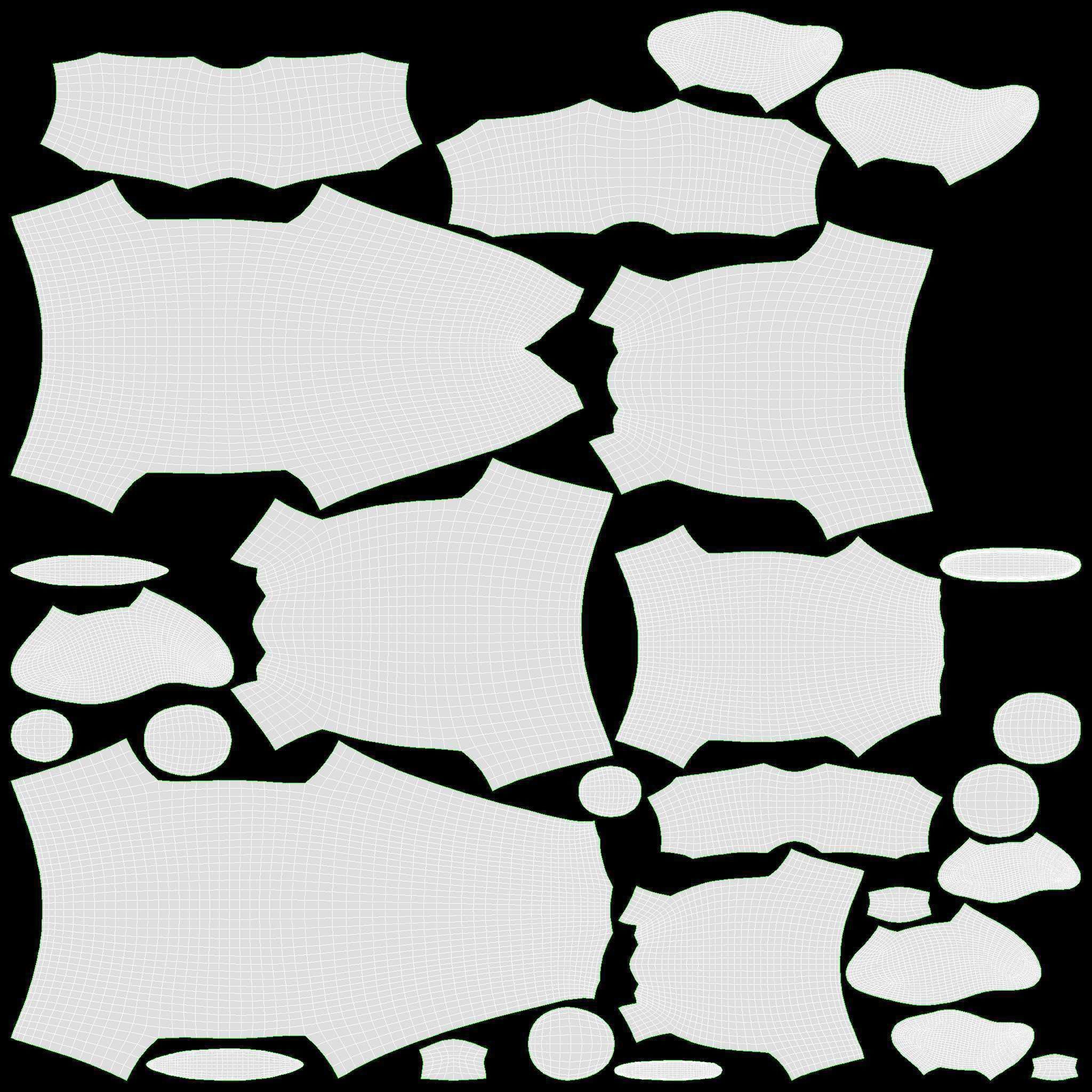 Abstract Animal Ceramic Figurine Set 02 3D model_8