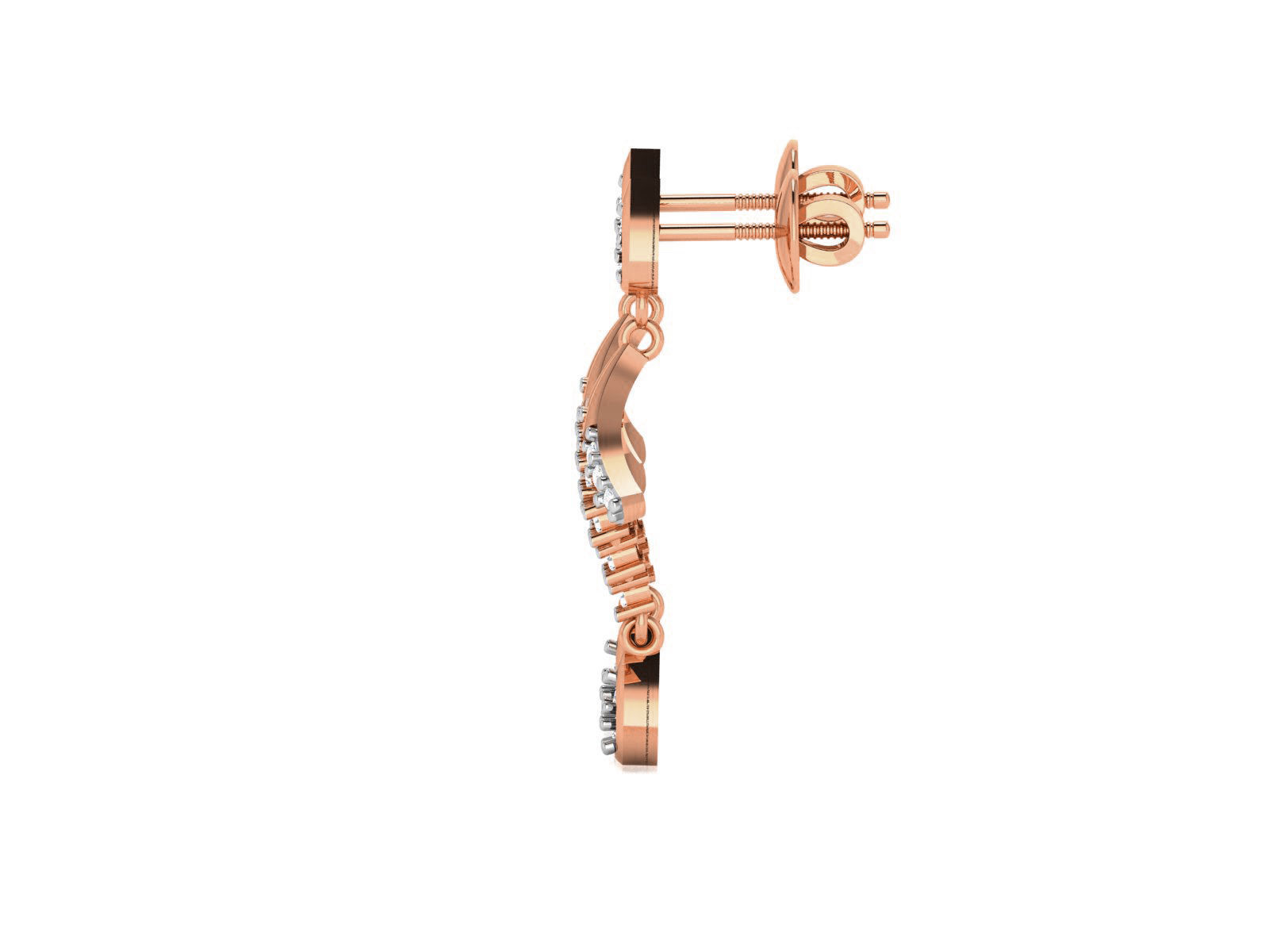 Women drop earrings 3dm render detail 3D print model_4