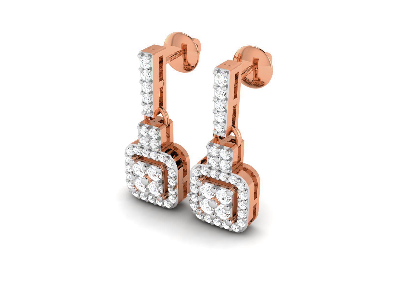 Women drop earrings 3dm render detail 3D print model_4