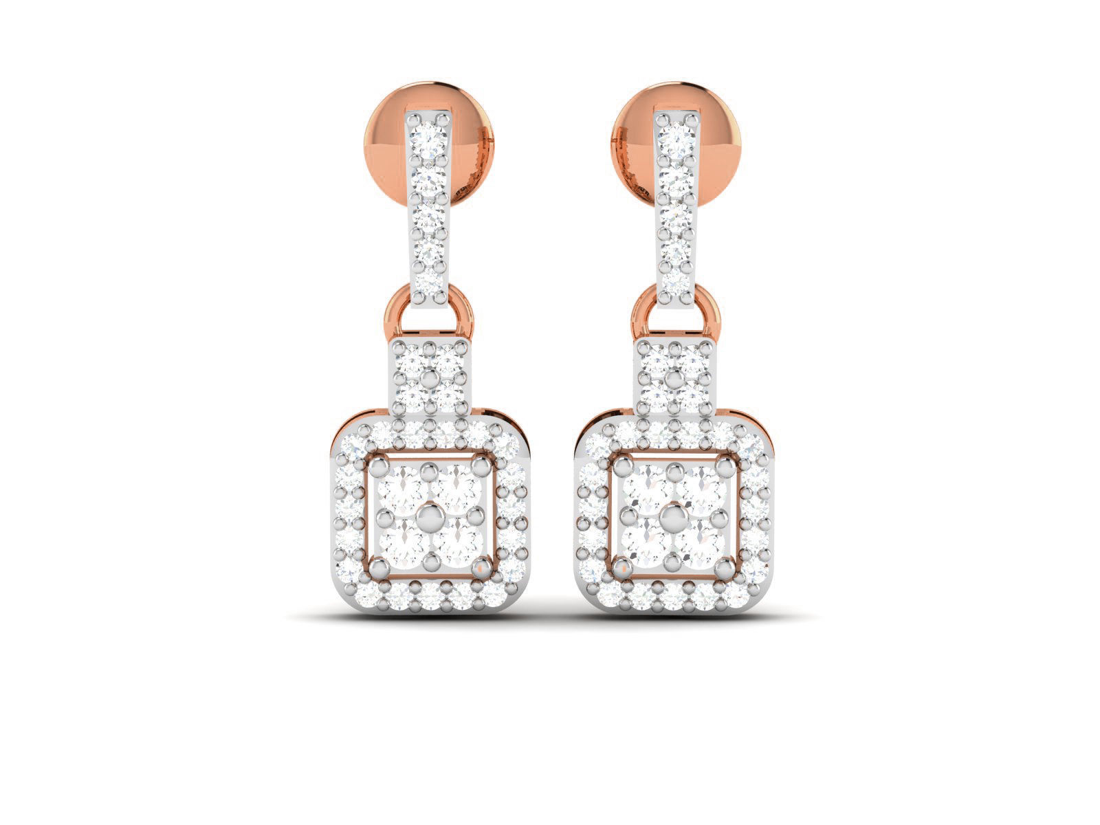 Women drop earrings 3dm render detail 3D print model_2