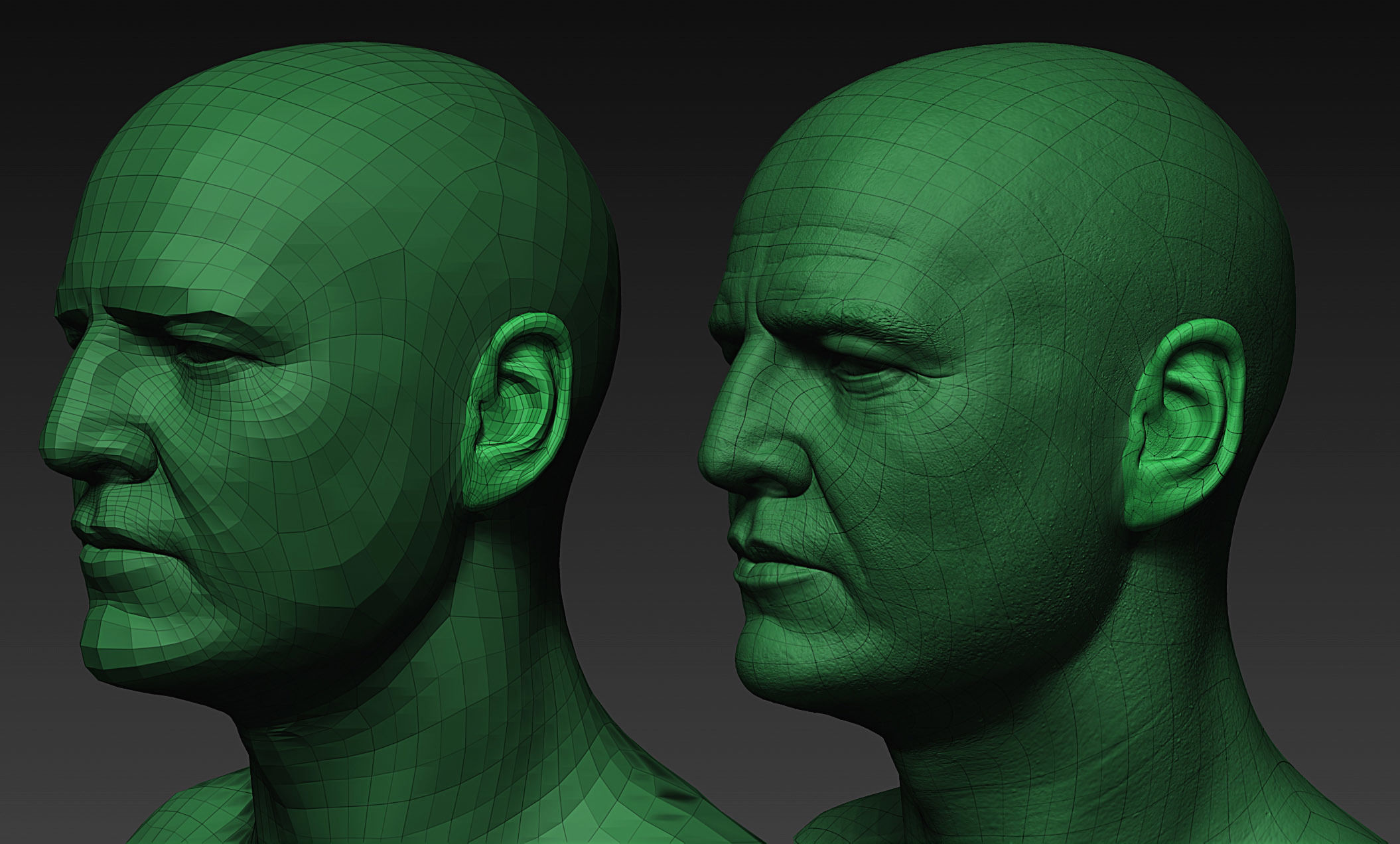 Joel Miller - Pedro Pascal Head High Poly 3D model_7