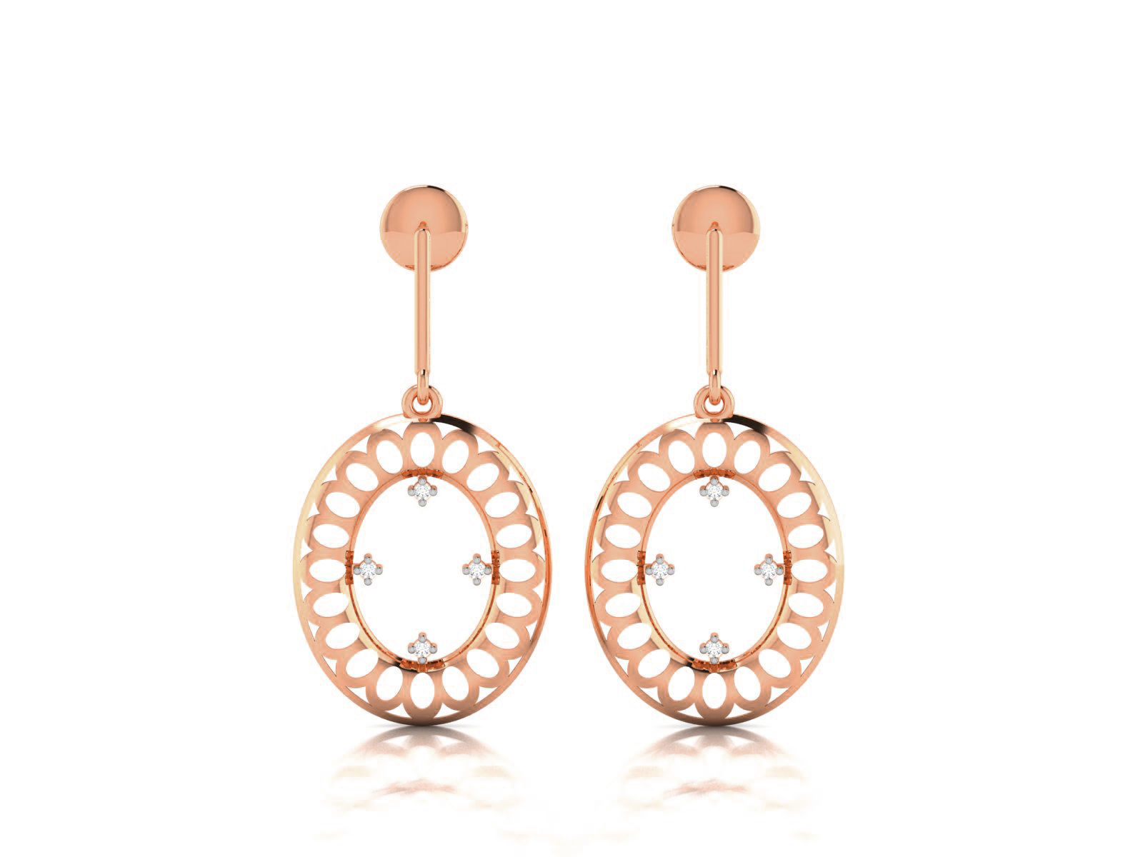 Women drop earrings 3dm render detail 3D print model_2