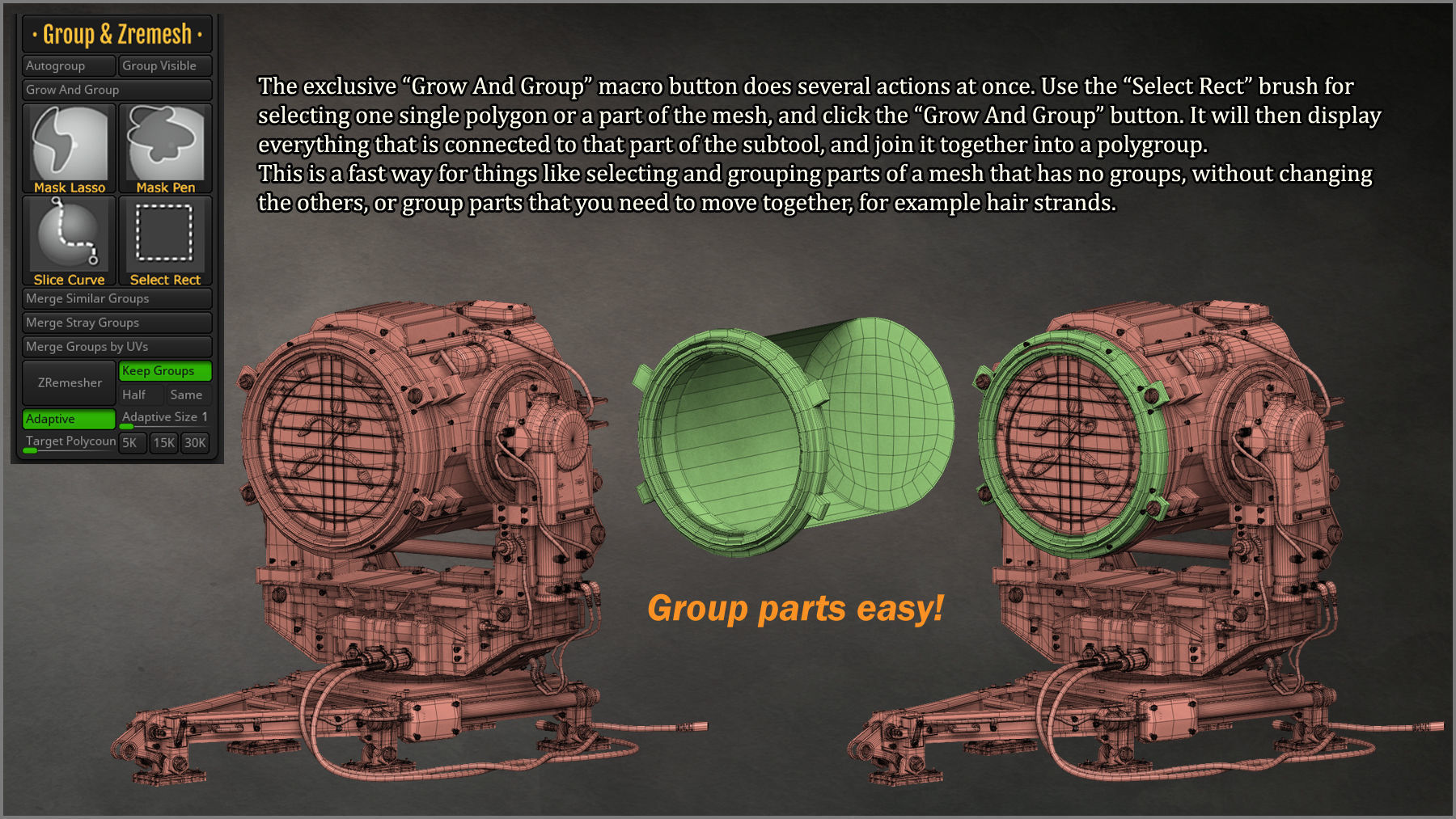 Easy Mesh ZBrush Plugin 3D model_7