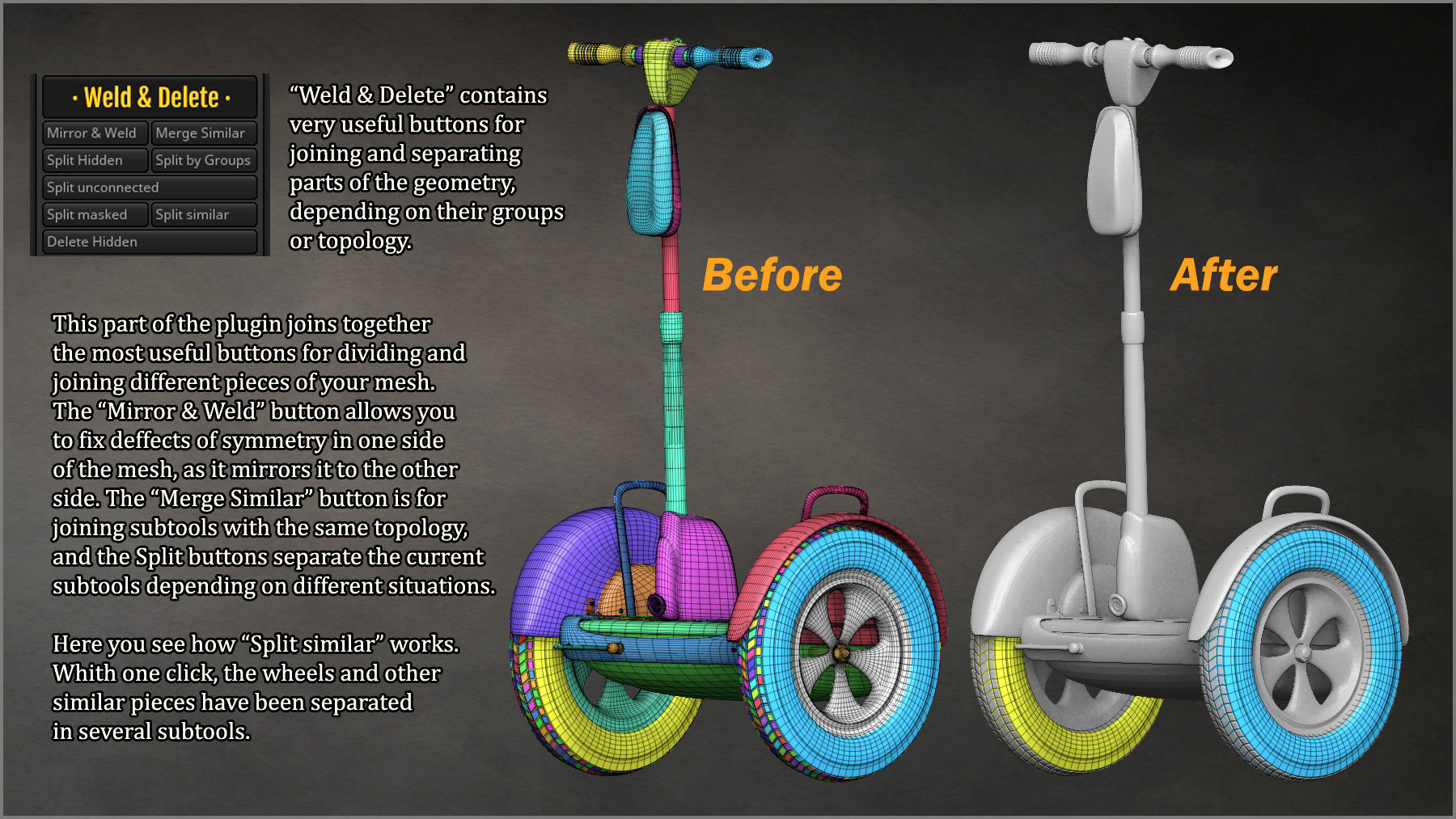 Easy Mesh ZBrush Plugin 3D model_4