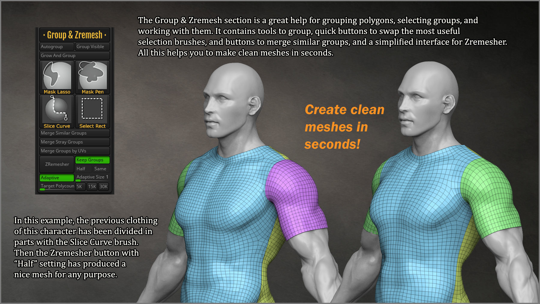 Easy Mesh ZBrush Plugin 3D model_6
