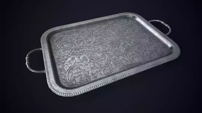 Vintage metal tray 