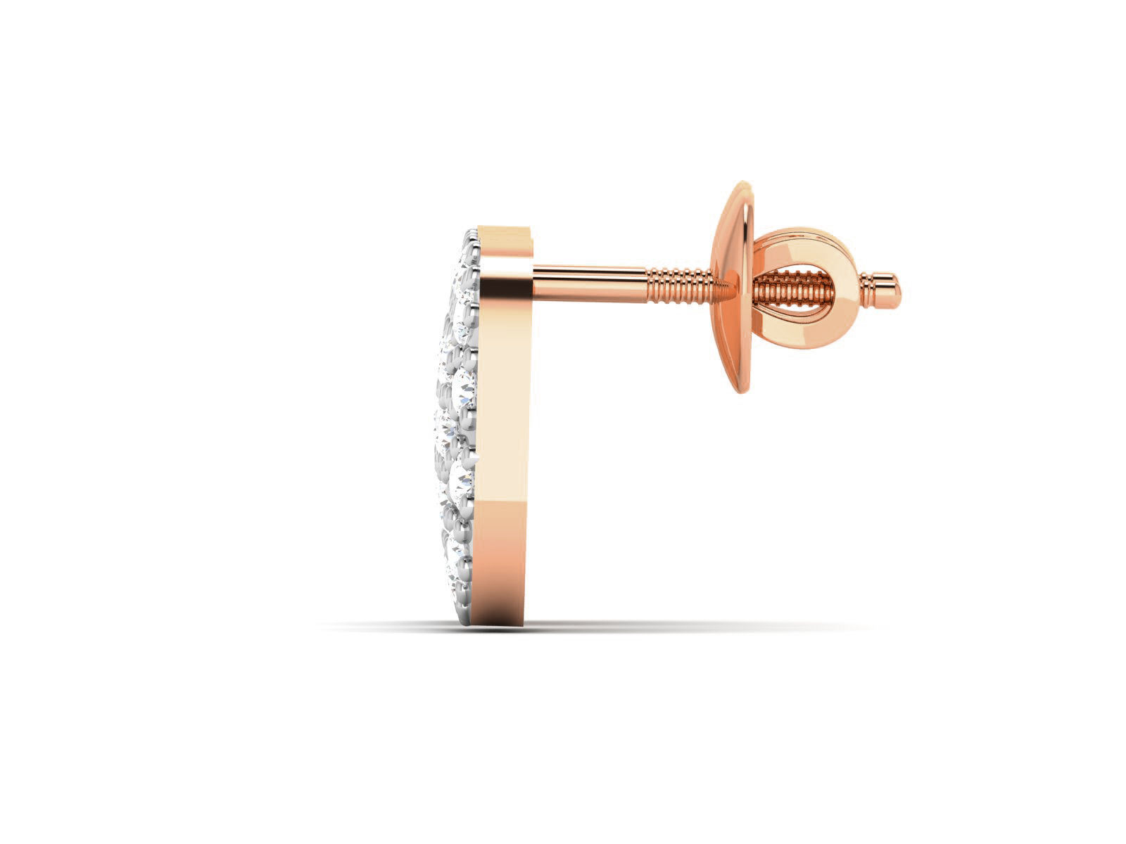 Women studs earrings 3dm render detail 3D print model_1