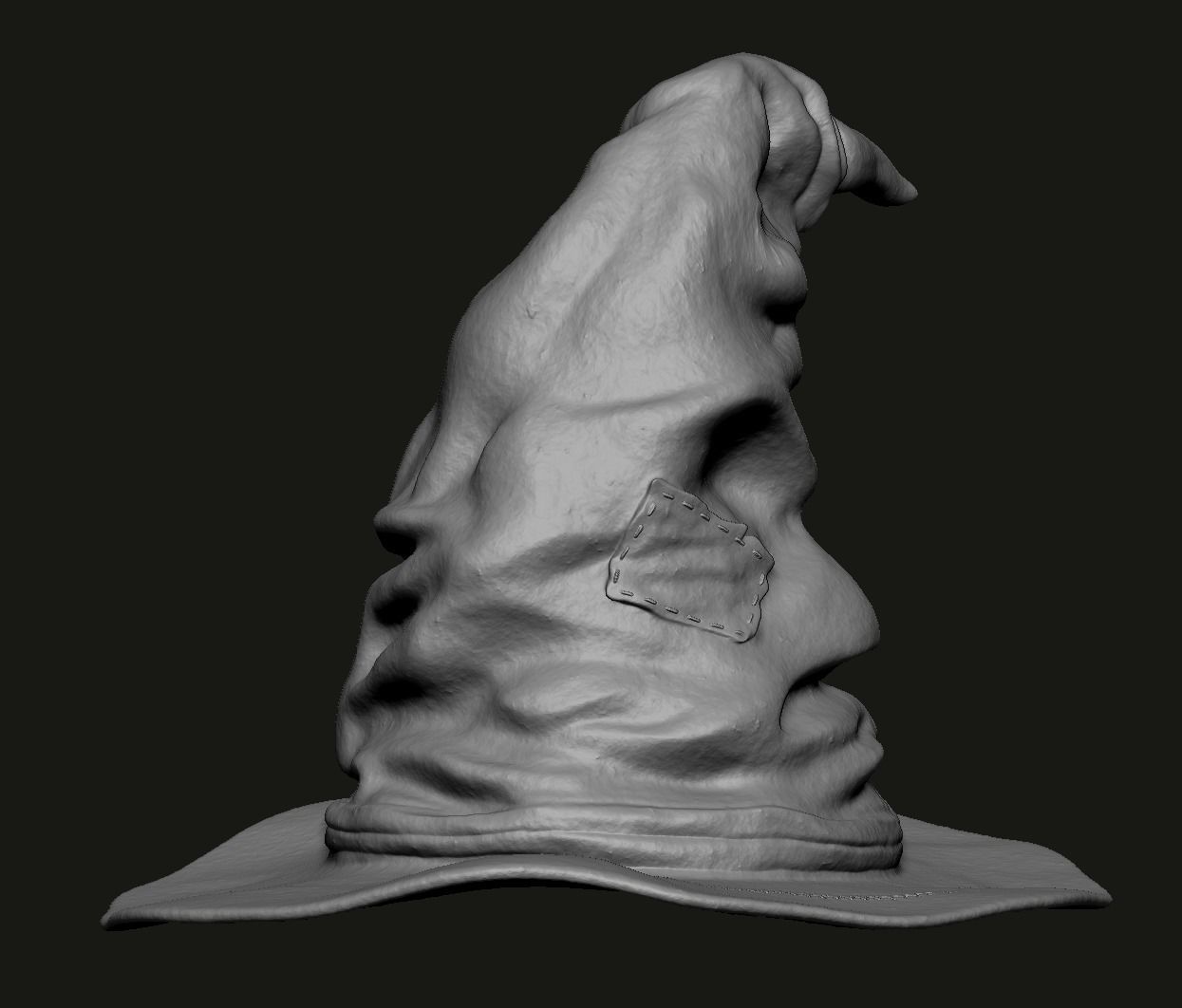 Hogwarts hat 3D print model_3