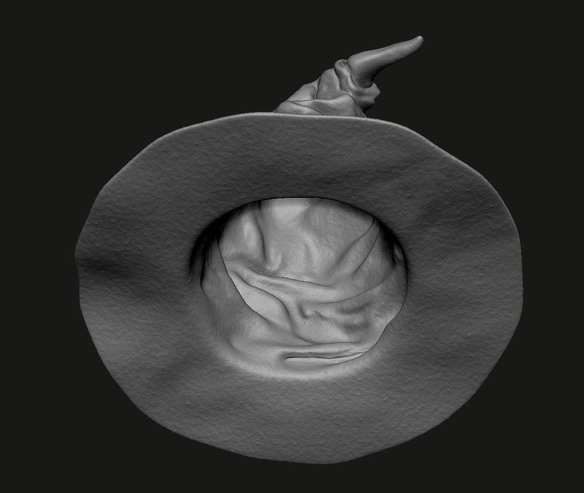 Hogwarts hat 3D print model_5