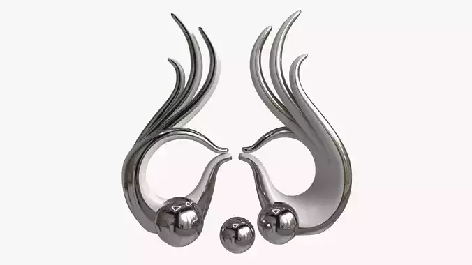 Abstract Hands Ceramic Figurine Set