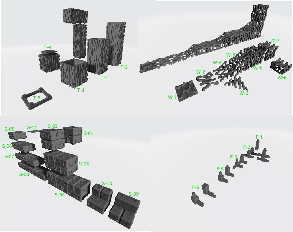 Blocks board game 3D print model_3