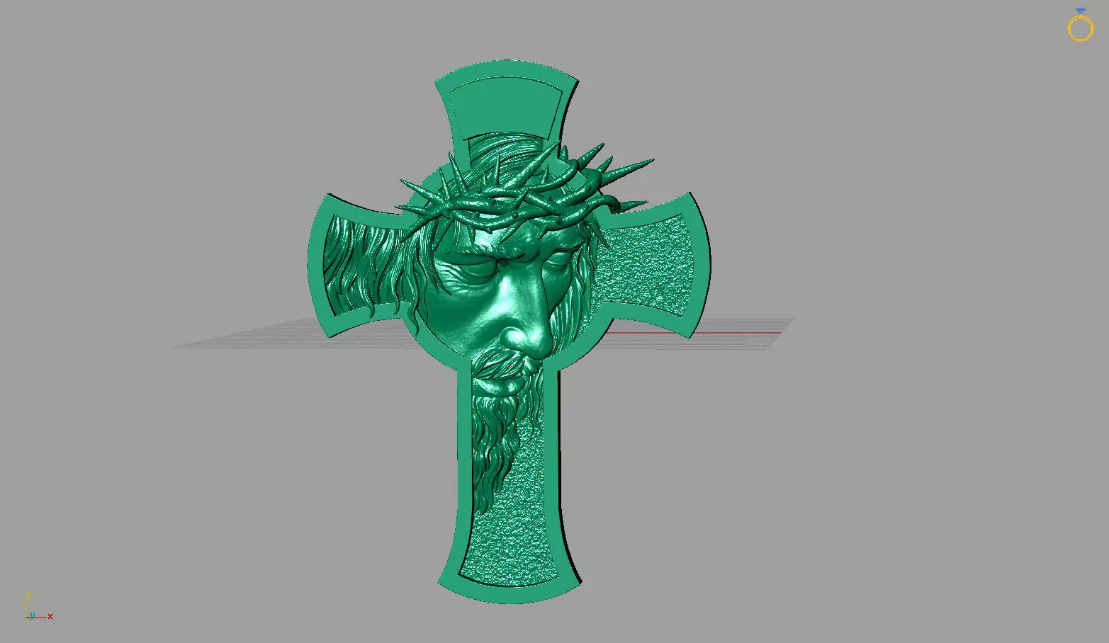 Pingente Face Cristo 3D print model