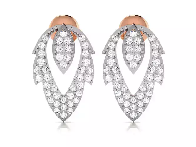 Women studs earrings 3dm render detail 3D print model