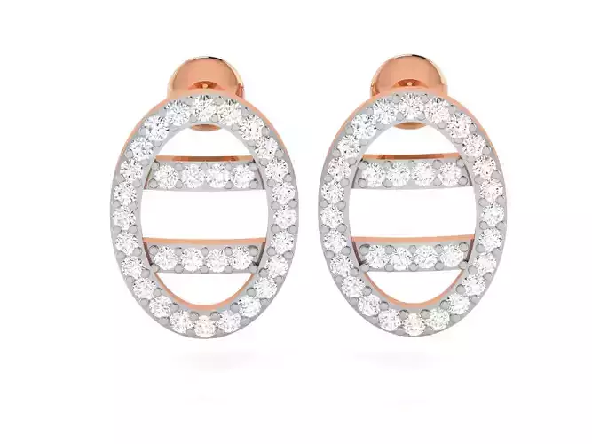 Women studs earrings 3dm render detail 3D print model
