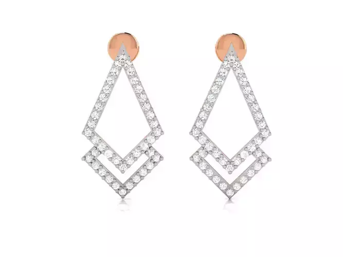 Women studs earrings 3dm render detail 3D print model