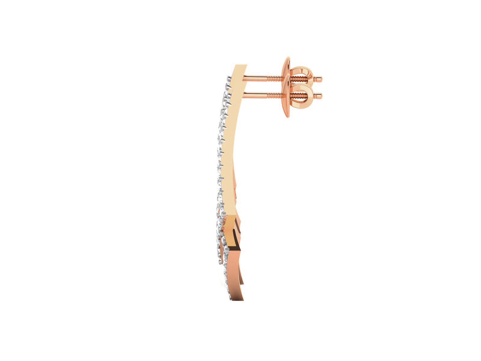 Women studs earrings 3dm render detail 3D print model_2