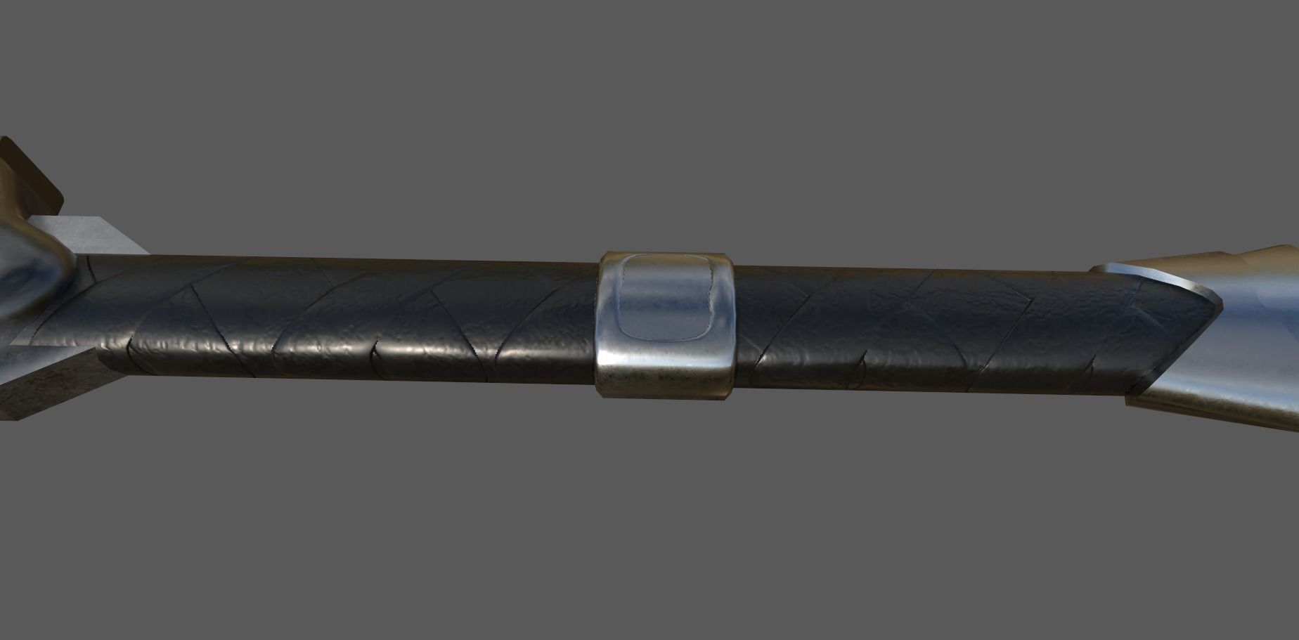 Fantasy sword Low-poly 3D model_2