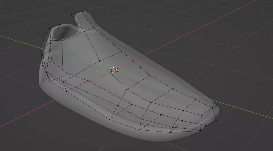 Custom Sneaker Trainer TEMPLATE Low-poly 3D model