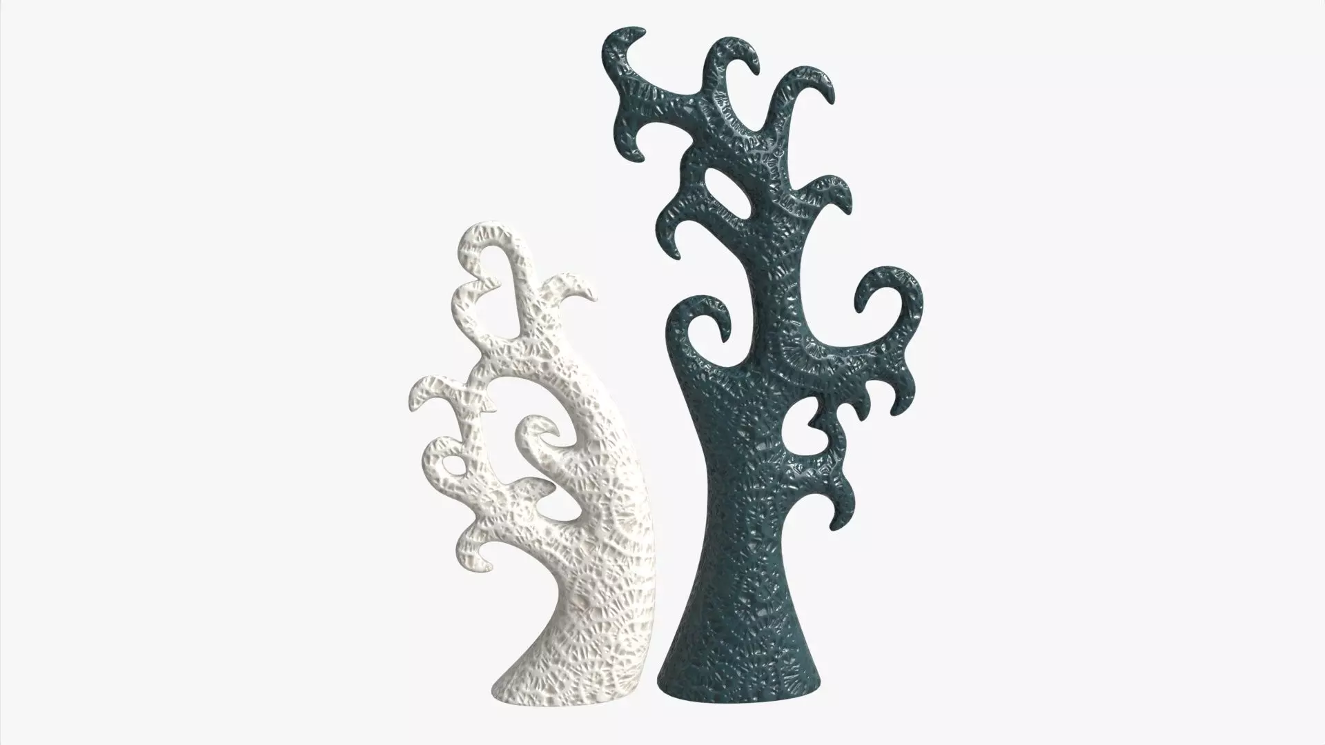 Abstract Tree Ceramic Figurine Set 06 v2 3D model_0