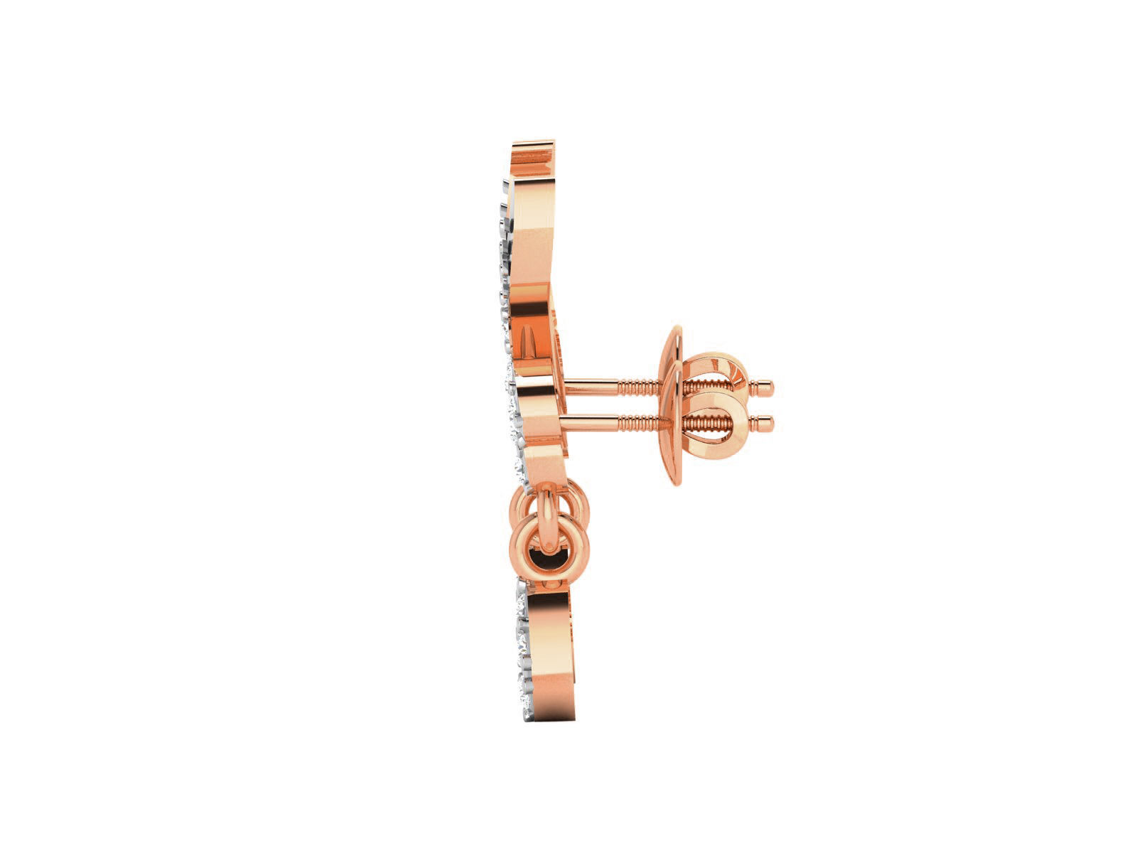 Women drop earrings 3dm render detail 3D print model_2