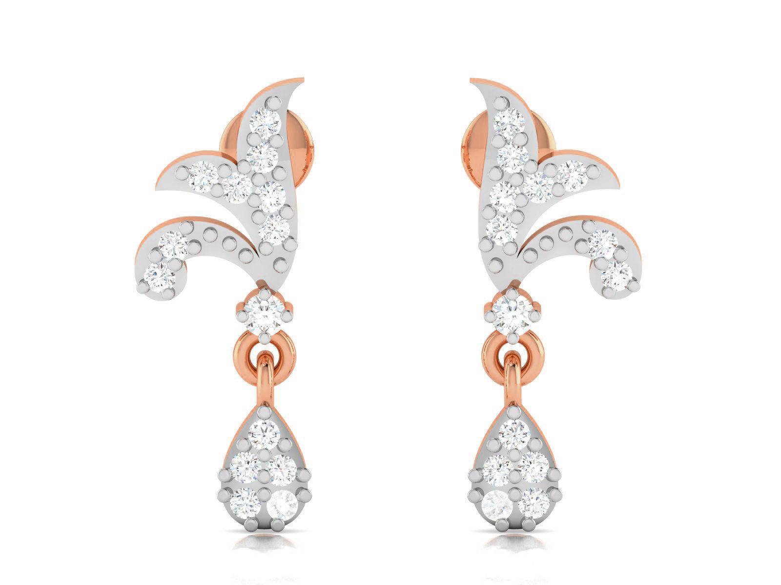 Women drop earrings 3dm render detail 3D print model_3