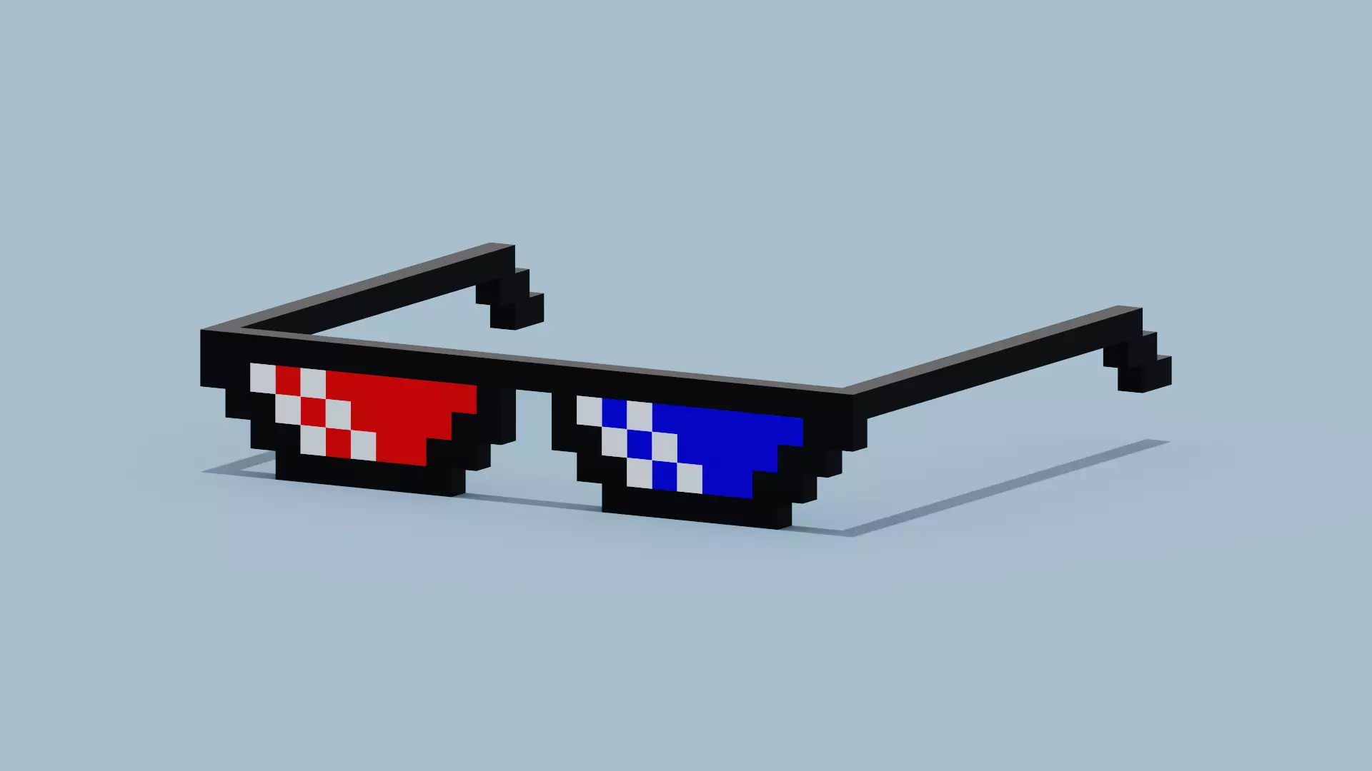 Polarized Glasses Low-poly 3D model_0