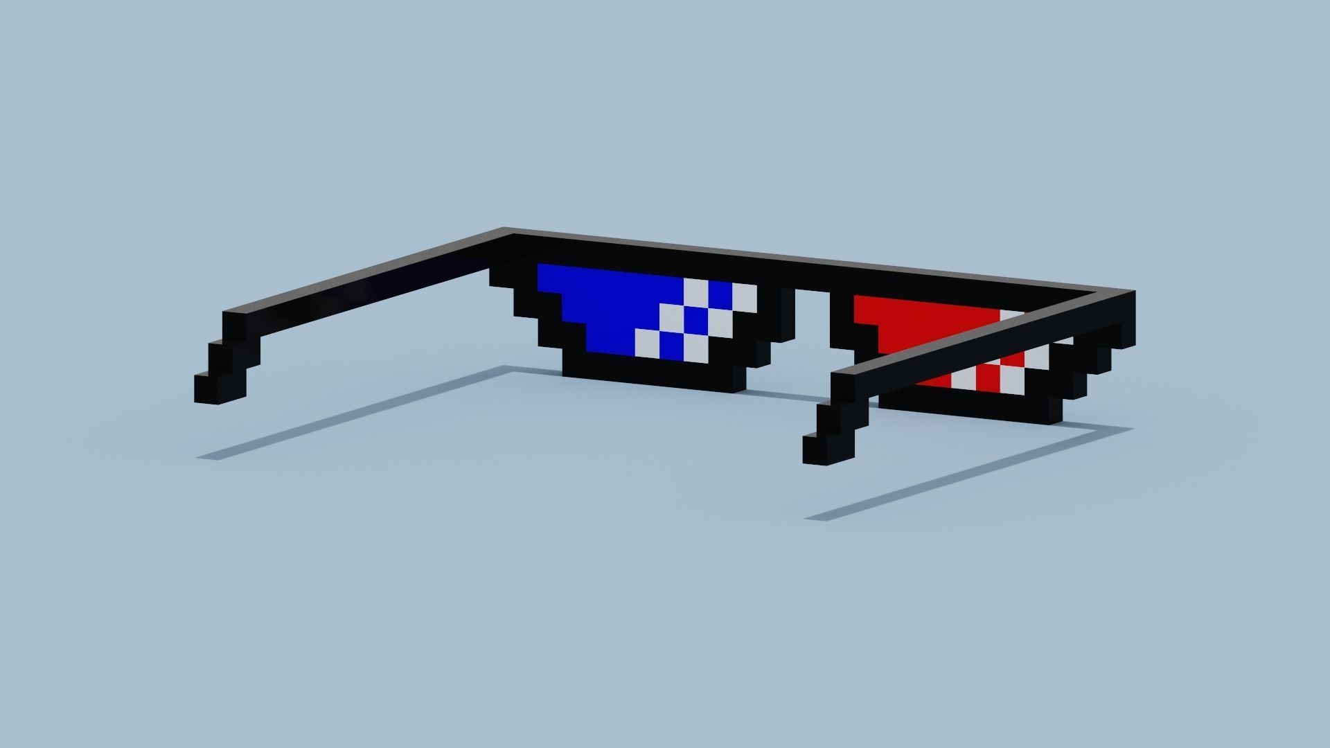 Polarized Glasses Low-poly 3D model_6
