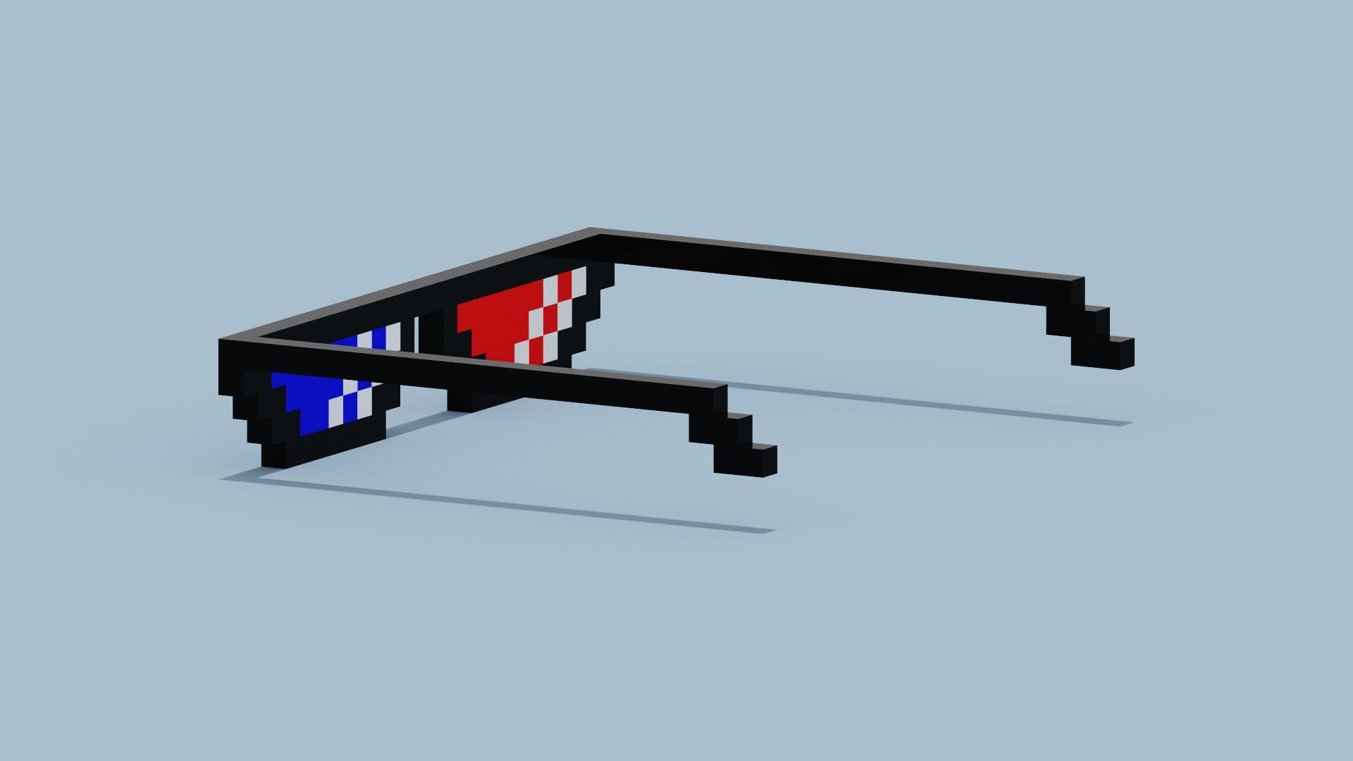 Polarized Glasses Low-poly 3D model_3