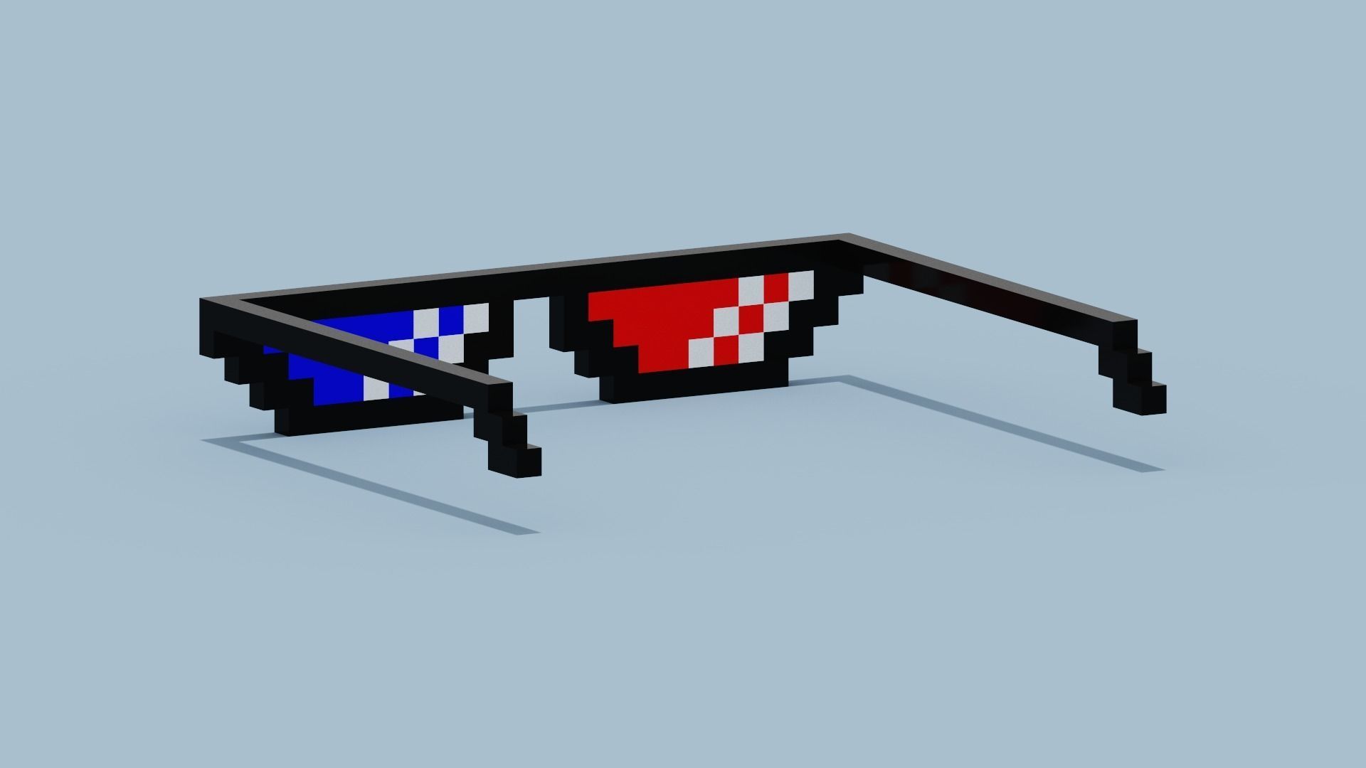 Polarized Glasses Low-poly 3D model_4