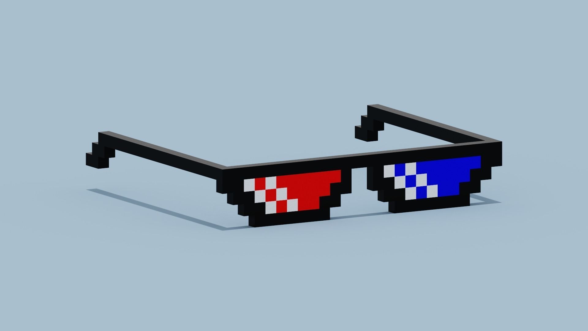 Polarized Glasses Low-poly 3D model_10