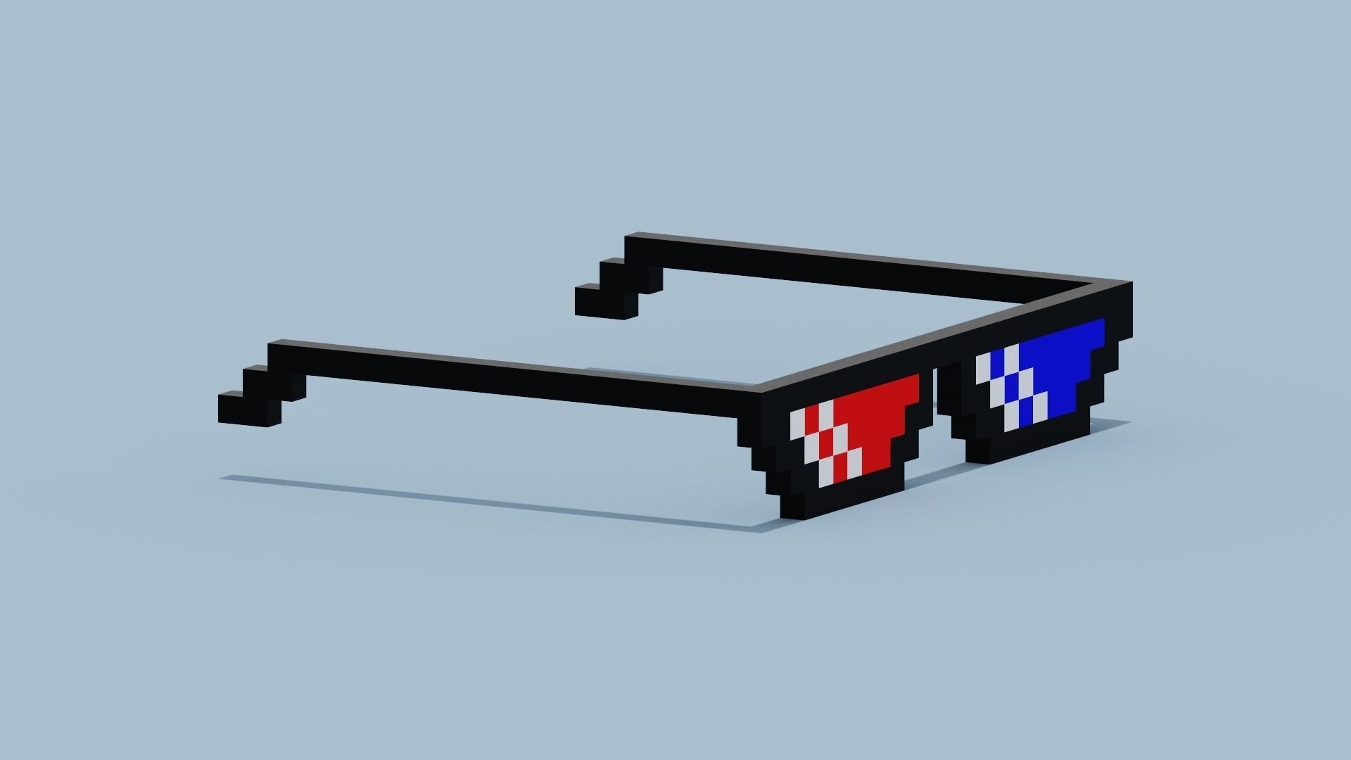 Polarized Glasses Low-poly 3D model_9