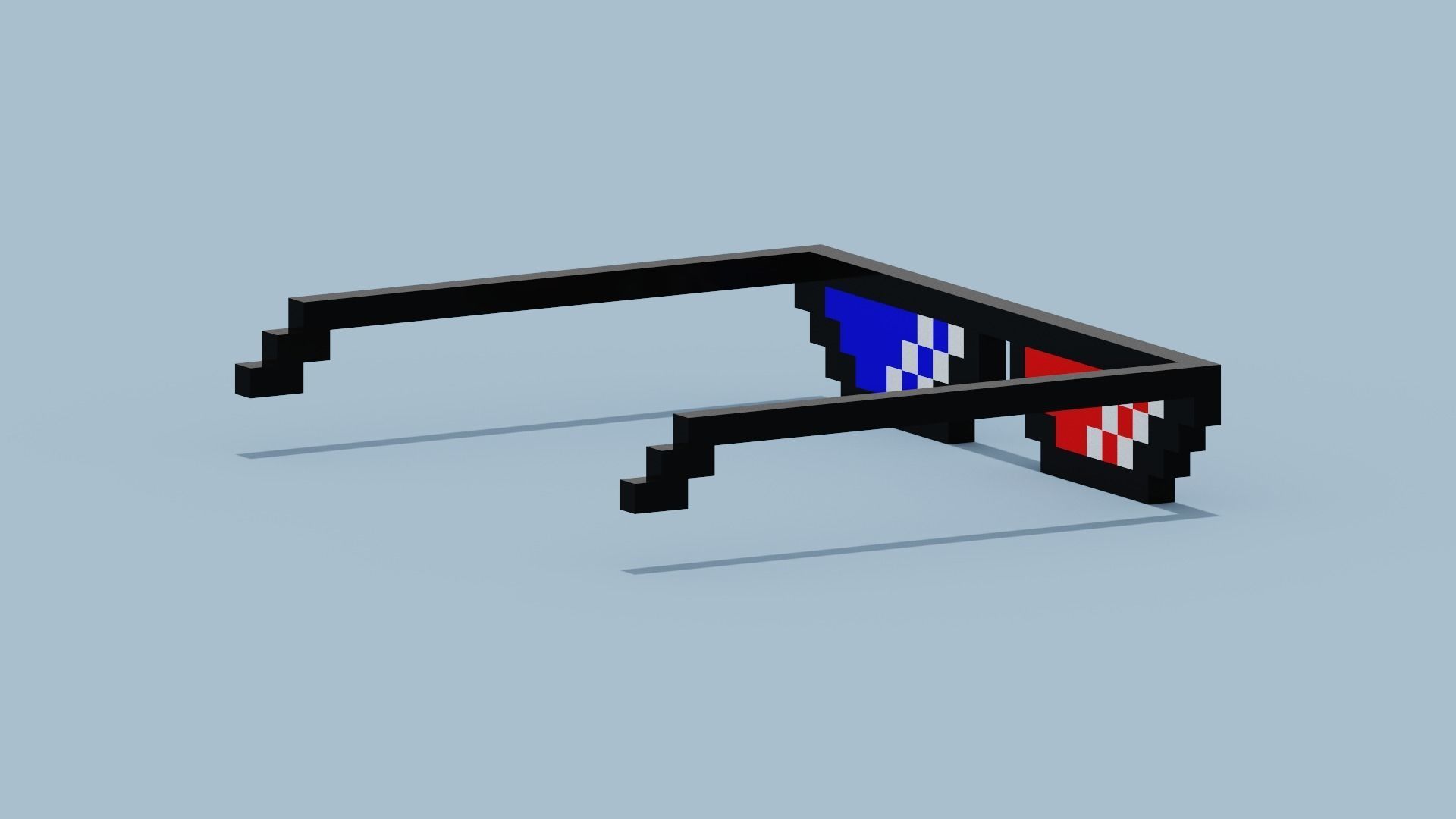 Polarized Glasses Low-poly 3D model_7