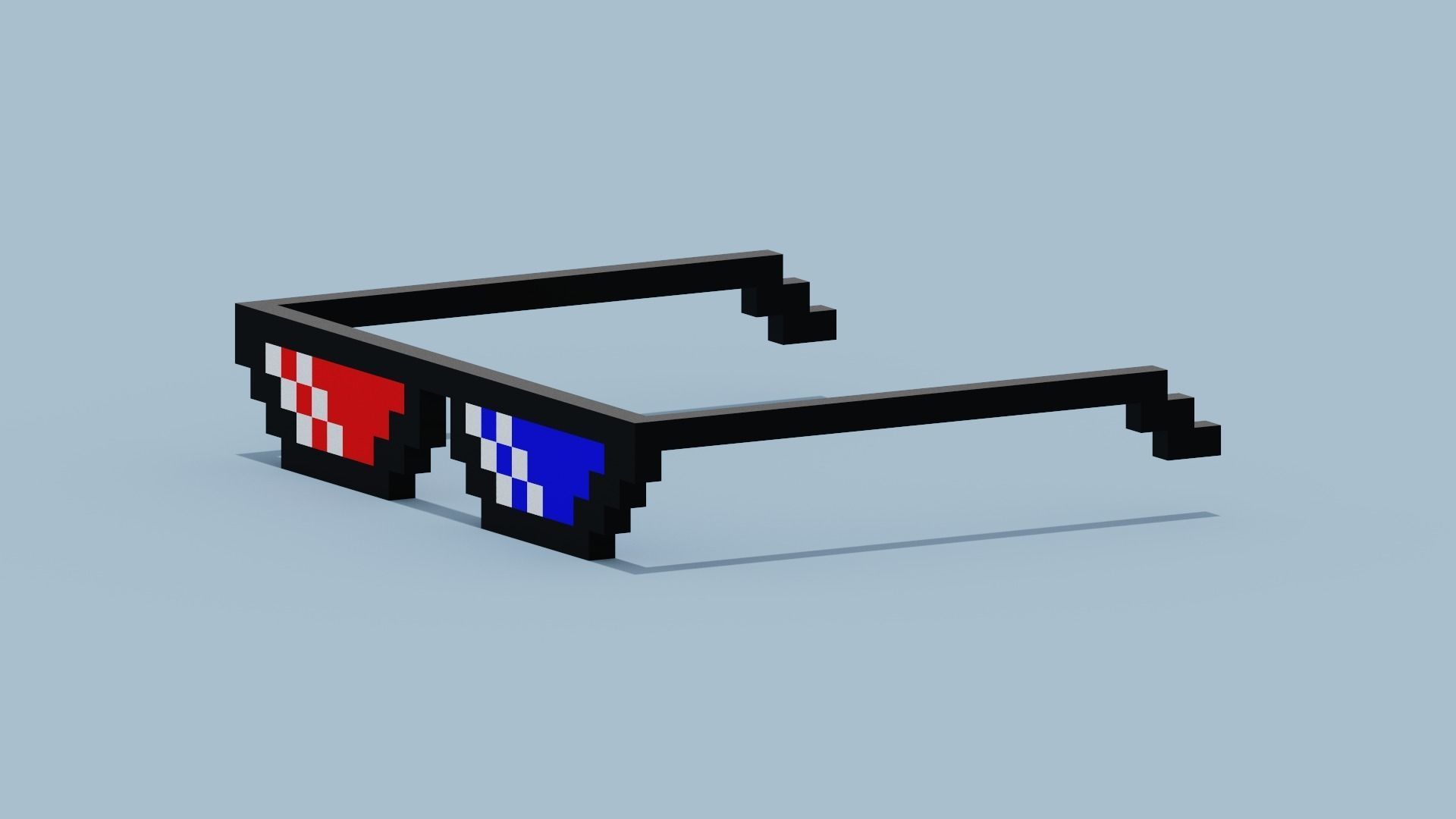 Polarized Glasses Low-poly 3D model_1