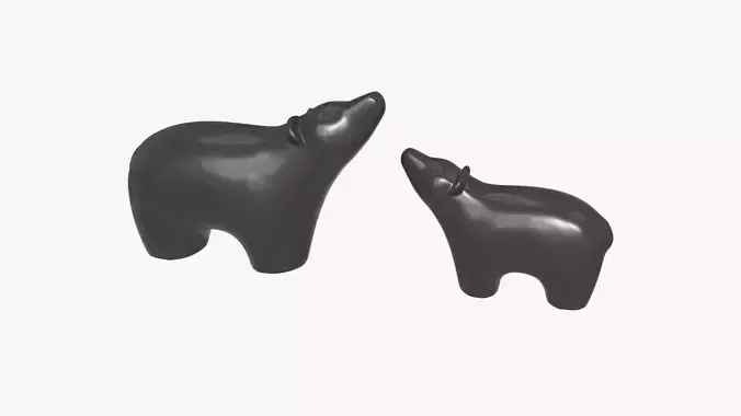 Ceramic Bear Figurines