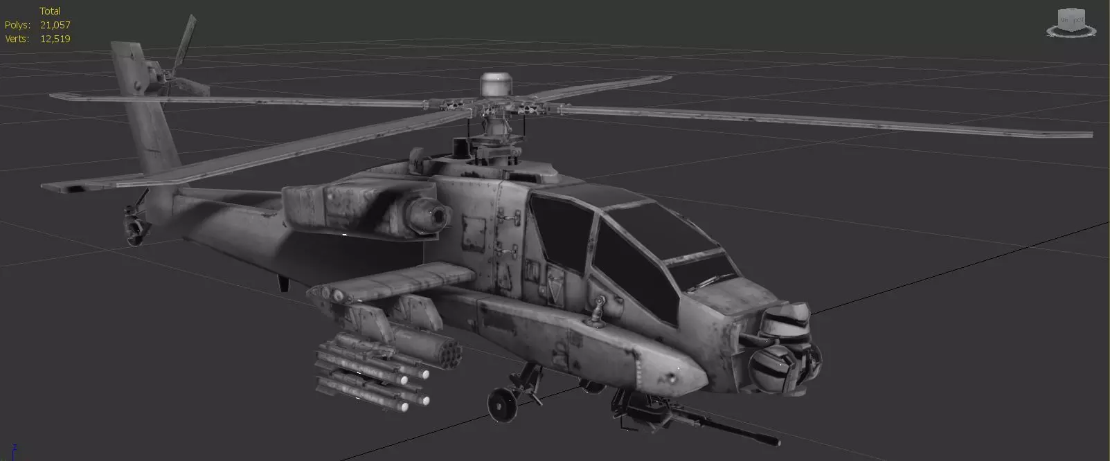 Apache AH-64D Free 3D model
