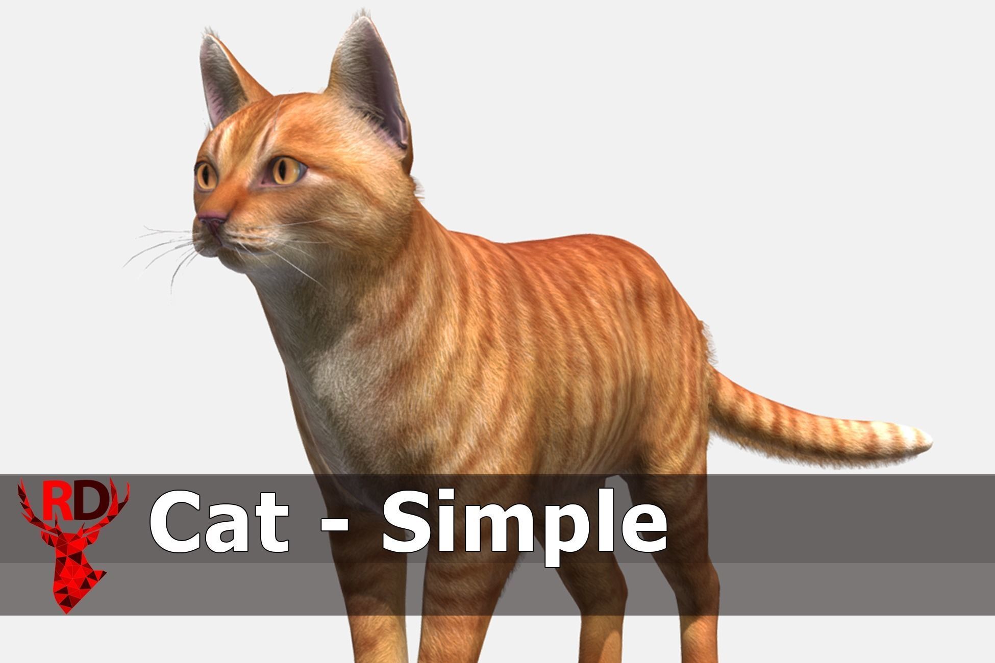 Cats - Simple Low-poly 3D model_0