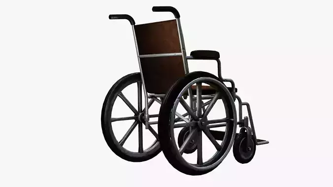 Wheelchair Low-poly 3D model
