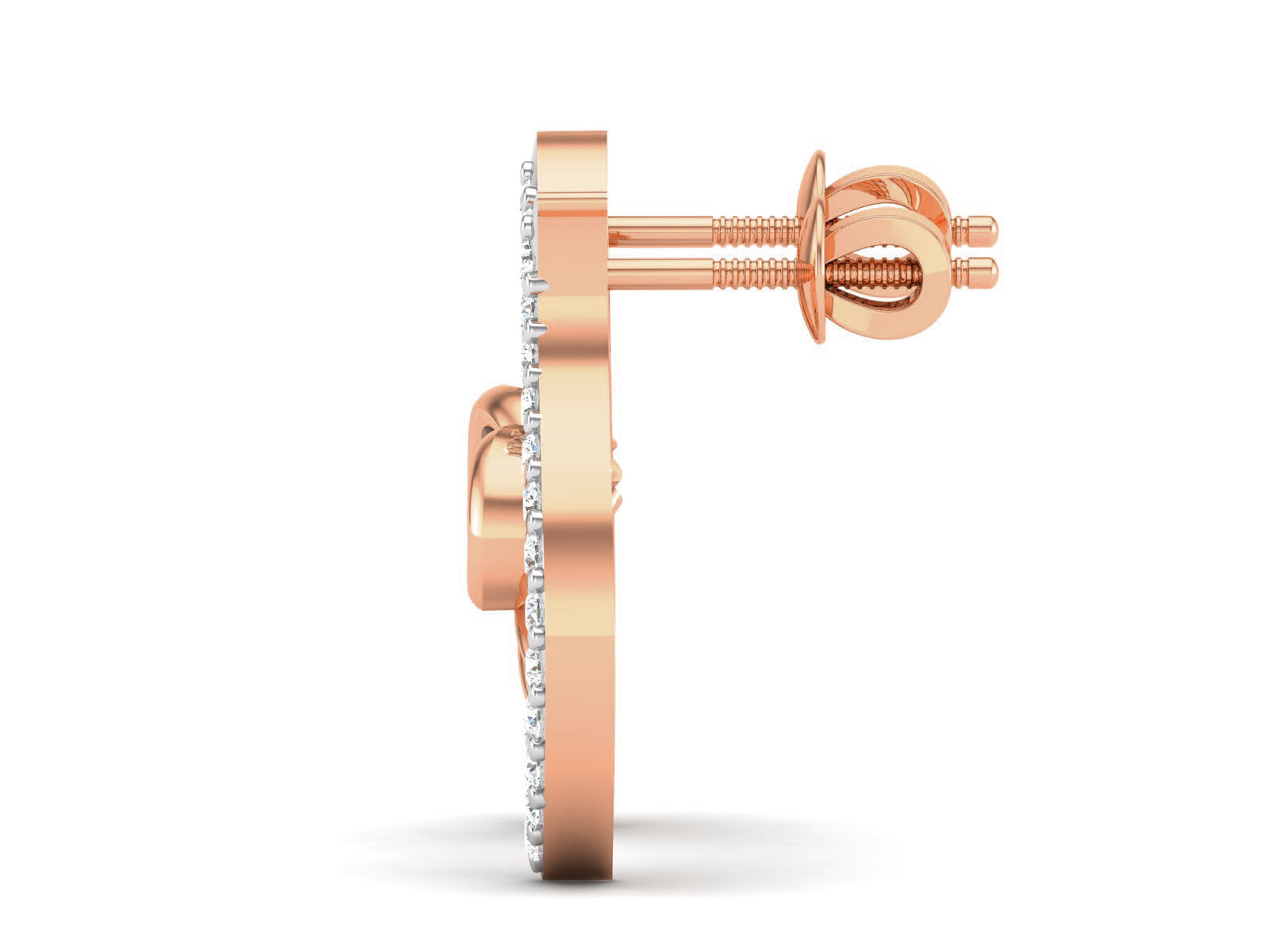 Women studs earrings 3dm render detail 3D print model_4